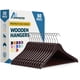 thumbnail image 1 of Juego de perchas de madera Lifemaster, 50 piezas, antideslizantes, para armario, color cereza, 1 of 7