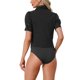 thumbnail image 3 of INSPIRE CHIC Camiseta de Trabajo de Manga Corta de Una Pieza con Botones para Mujer Blusa Negra Talla L, 3 of 6