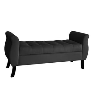 Genérico - Banqueta Baul Atenas Color Negro