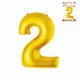 thumbnail image 1 of Globo papel metal dorado N2, 1 of 1