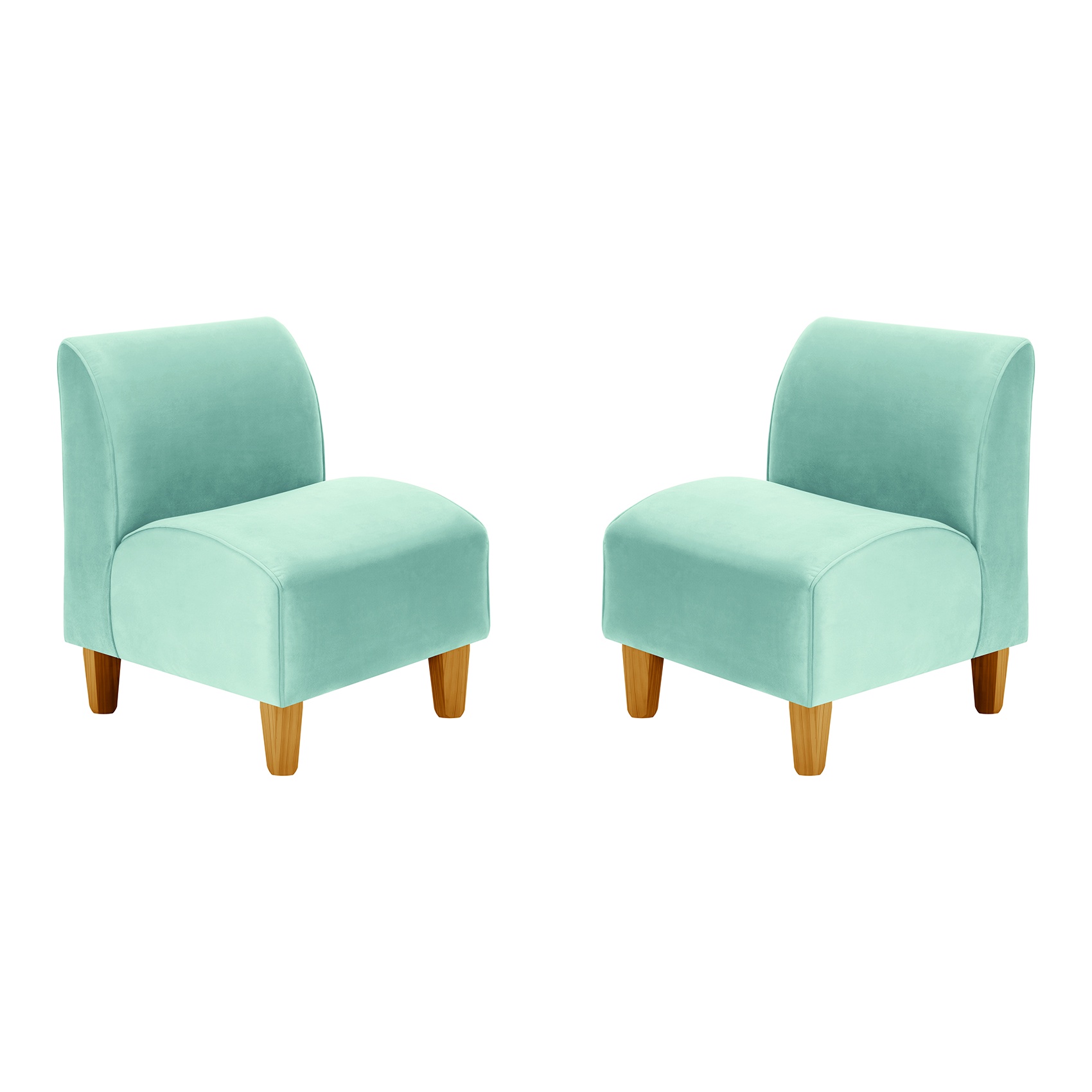 Bodevir - Set Poltrona Soft 1C Felpa 04 Verde Agua