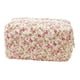 thumbnail image 2 of Bolsa De Cosméticos Con Estampado Floral Para Mujer, Bolsa De Maquillaje De Viaje Para Pinceles, Herramientas, Aparador, Rojo Y Verde, 2 of 5