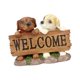thumbnail image 1 of Estatua De Perro, Divertido Cartel De Bienvenida, Adorno De Jardín Para Jardín, Patio, Balcón, 1 of 5