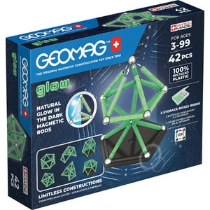 Geomag - Juego De Creacion Magnético Glow (42 Piezas) - Línea Ecológica
