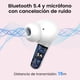 thumbnail image 2 of VEATOOL P91 Auriculares Inalámbricos, Auriculares Bluetooth V5.4 Estéreo con Micrófonos de Cancelación de Ruido, 60 Horas de Reproducción, Estuche Mini con Pantalla LED Dual, 2 of 7