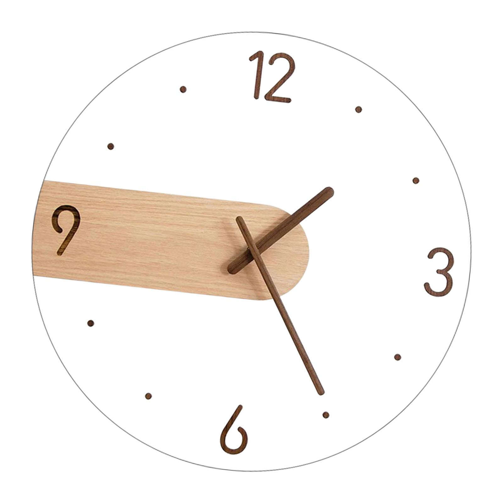 Bothyi - Reloj De Pared Decorativo Moderno Grande De 11,81 Pulgadas, Silencioso Para Baño, Loft, Interior