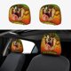 thumbnail image 1 of Taz mania Funda Protectora Universal Para Reposacabezas De Coche Funda Elástica Para Reposacabezas De Asiento De Auto Funda De Tela Antipolvo Accesorios De Interior 2 Piezas, 1 of 6