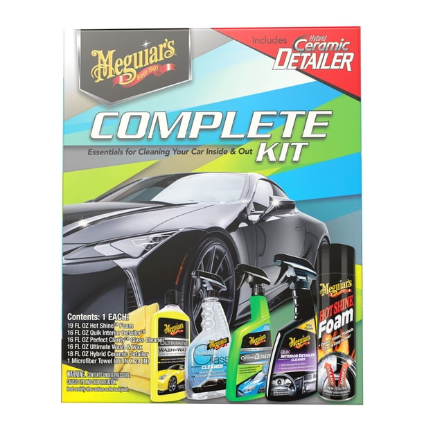 Kit Cuidado Auto Meguiar's 6 Piezas Detailing Wash Wax | Lider