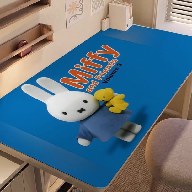 MIFFY alfombrilla de escritorio/mesa extra-grande con base antideslizante de cuero y diseño temático; versátil para escritorios de ordenador, mesas de comedor, etc.40*80cm