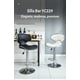thumbnail image 2 of Pack 2 Sillas Piso Bar Premium Negras Altura Regulable YC229, 2 of 8