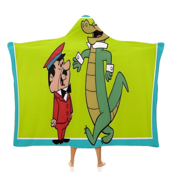Wally Gator Manta Capa Con Capucha Anti bolitas Manta De Lana Ártica Suave Manta Portátil De Felpa Ligera Y Lujosa Poncho Para Siesta En Casa Y Oficina 100*130cm