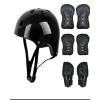 Genérico - Kit De Protección Infantil Para Patines Negro