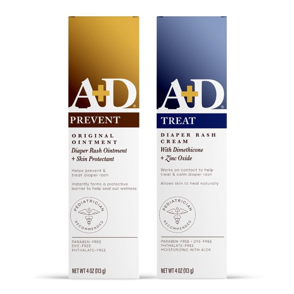 Pomada para dermatitis del pañal A+D Original + A+D Óxido de zinc 120 ml
