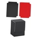 thumbnail image 2 of Estuche para baraja de cartas con capacidad para más de 100 cartas en fundas, resistente al agua, versátil y de microfibra suave. Negro y gris, 2 of 5