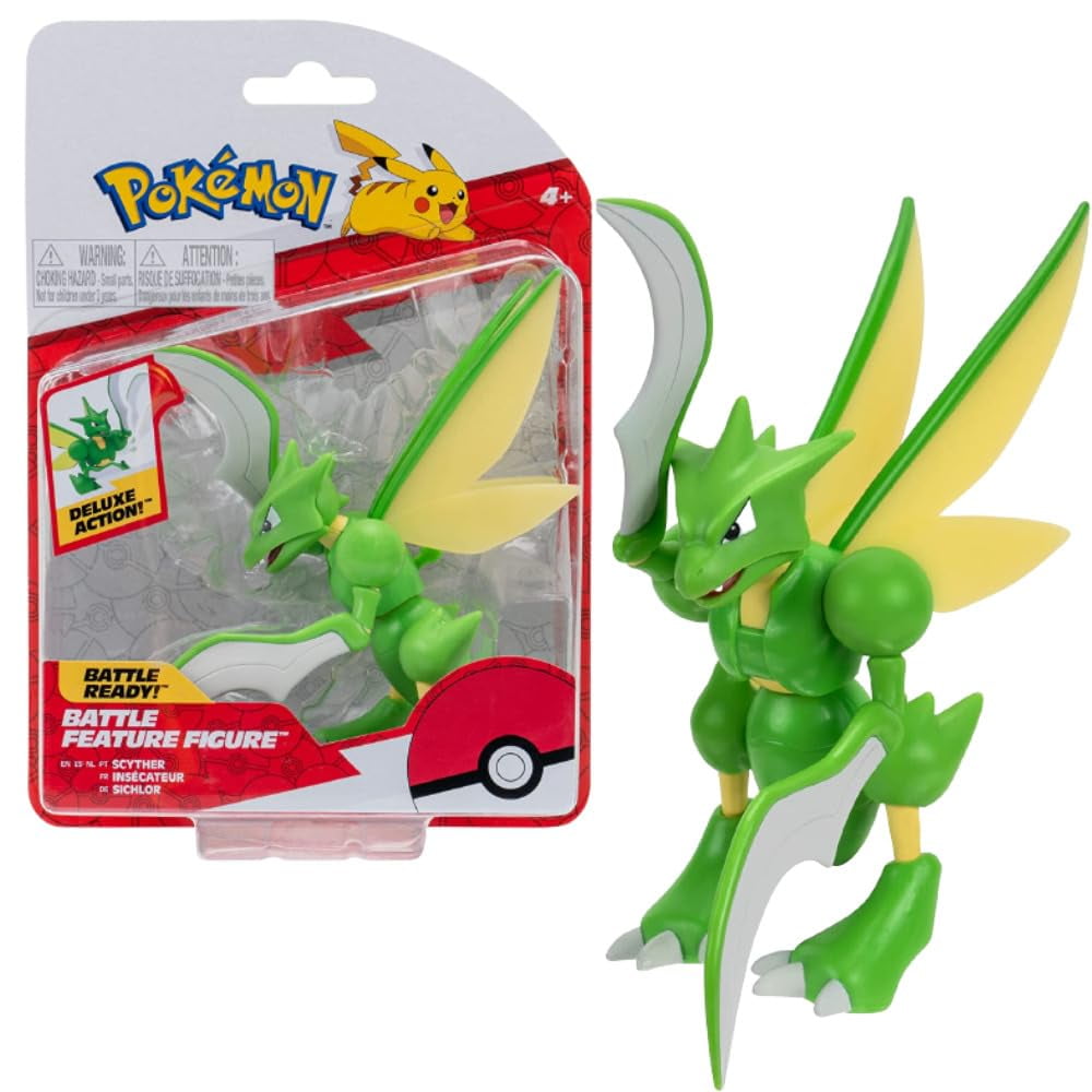 Figura De Acción Pokémon Scyther Battle 11 Cm