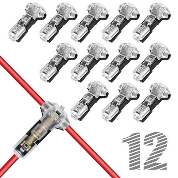 Conectores de cable RJLCTH 12 piezas 3 vías 1 pin 18-22 AWG
