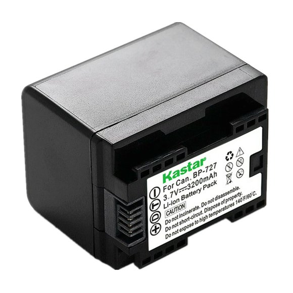 Batería Kastar 3,7 V 3200 mAh Canon BP-727 (1 unidad)