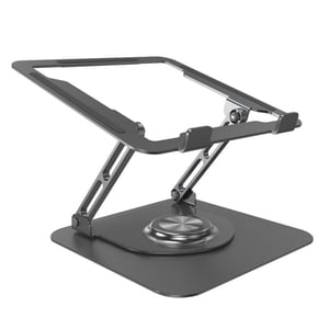 Magideal - Soporte Universal Para Computadora Portátil, Plegable, Soporte Para Escritorio, Portátil, Diseño Hueco, Elevador Ergonómico Ajustable Para Computadora Negro