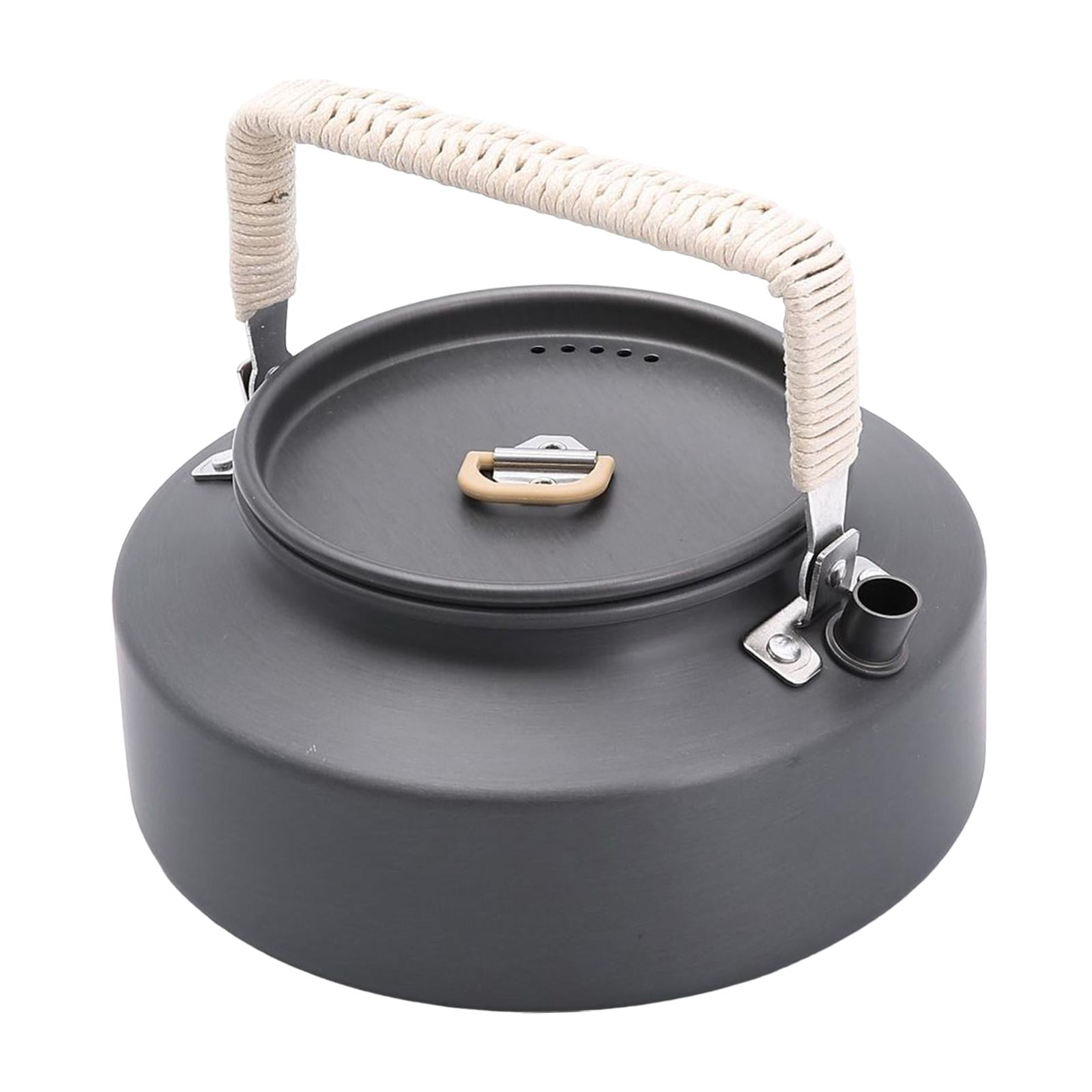 Fiocias - Hervidor De Agua Para Acampar, Olla Para Acampar, Vajilla, Tetera Para Mochileros, Escalada, Picnic, 1,6 L
