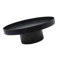 Bothyi - Bandeja De Soporte Redondo Para El Hogar Para La Decoración De Escritorio Del Hogar De Navidad De Acción De Gracias, Grande, Negro