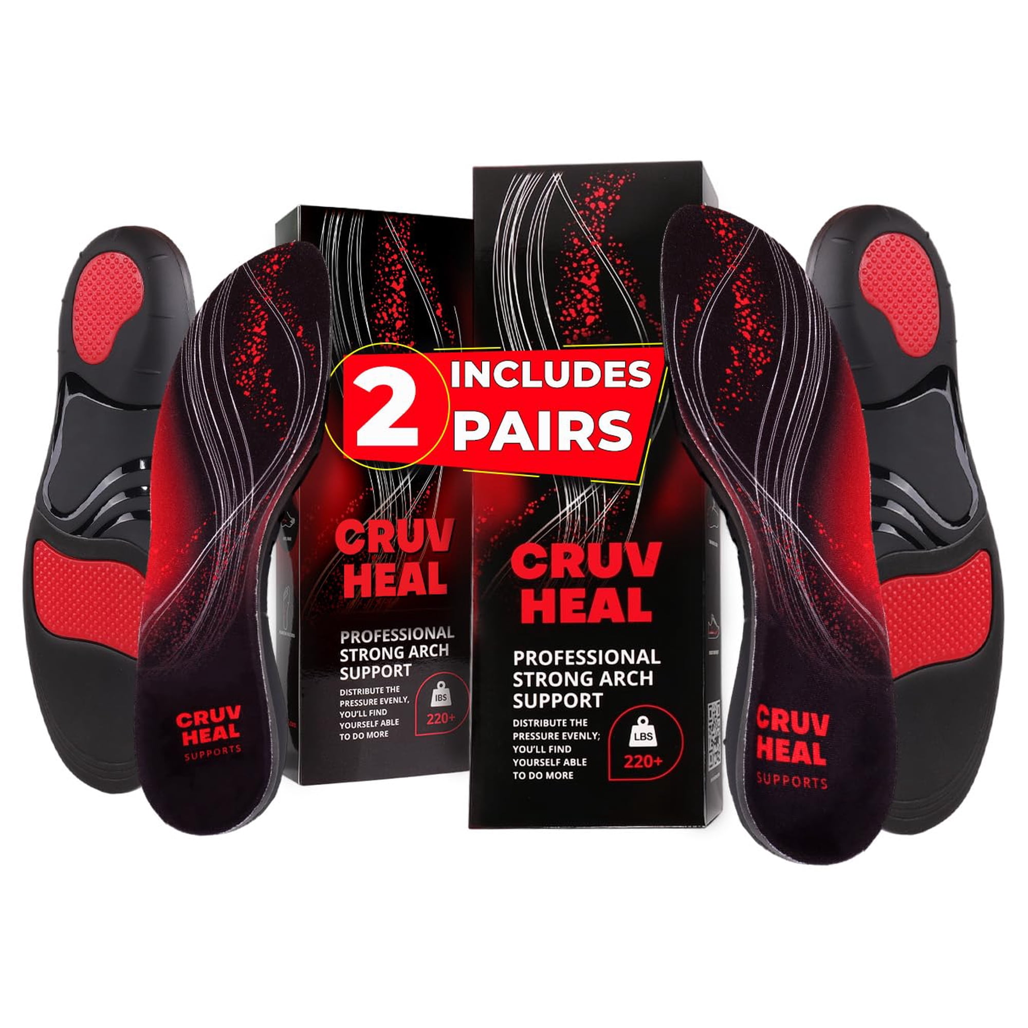 Plantillas Para Fascitis Plantar Cruvheal Heavy Duty High Arch