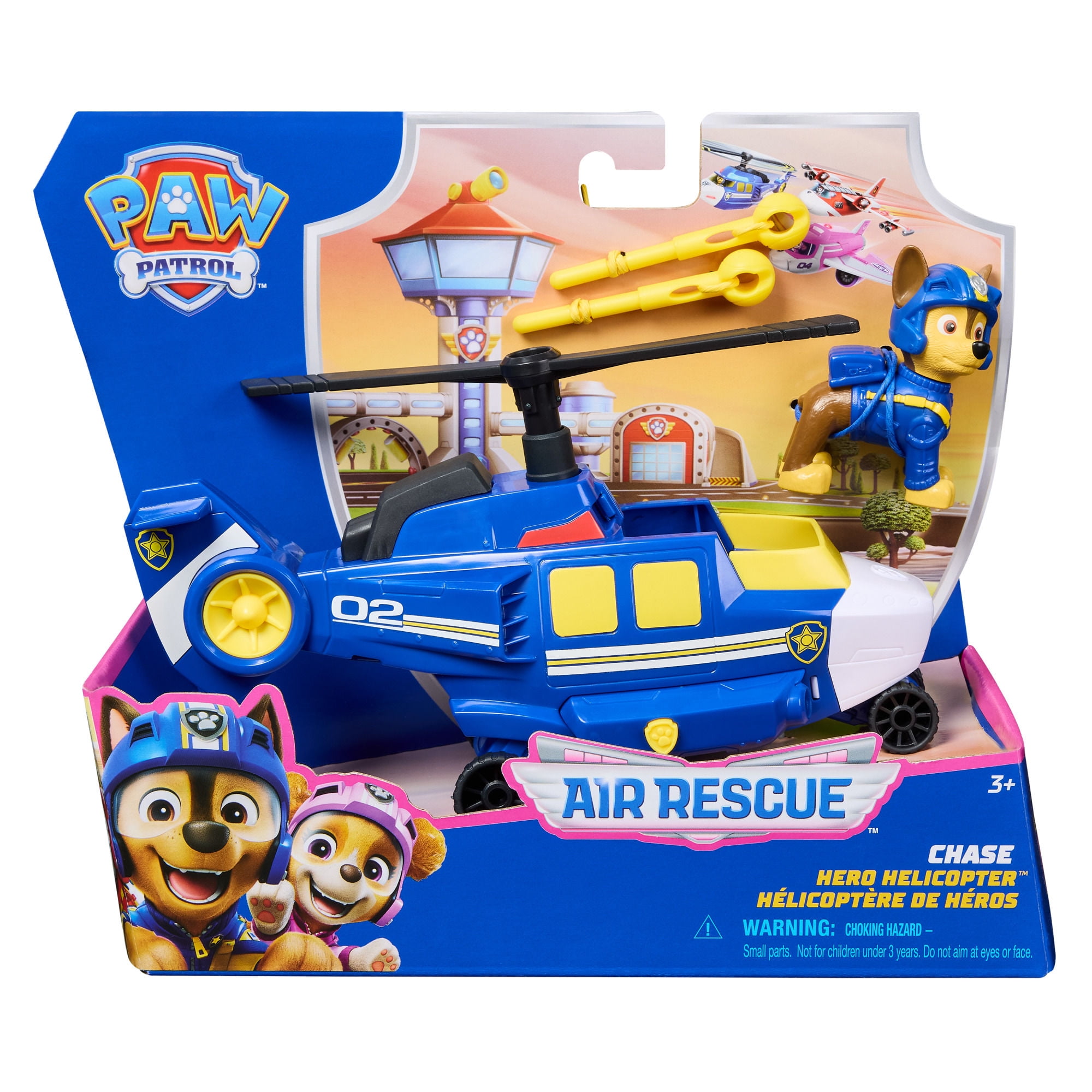 Vehiculo Air Rescue Paw Patrol Chase Azul