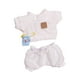 thumbnail image 3 of Camiseta De Muñeca Y Traje Corto Suave Para Muñeca De 15 Cm Y 17 Cm Vestido De Muñeca De Moda Azul Y Blanco, 3 of 3