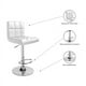 thumbnail image 2 of Pack 2 Silla Piso Bar Taburete Respaldo Ecocuero Regulable Blanco, 2 of 3
