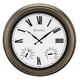 thumbnail image 1 of Reloj de pared para exteriores Bulova Vineyard C4886 con termómetro e higrómetro, 1 of 4
