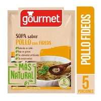 Sopa Sabor Pollo Con Fideos Más Natural (5 Porciones) Sobre 60 G Gourmet