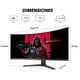 thumbnail image 2 of Monitor Pantalla Gamer Curvo 34" 4k 180hz Resolucion WQHD, 2 of 4