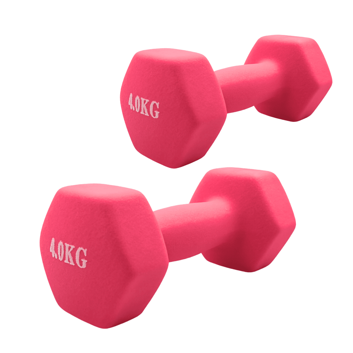 Linea Sport - Par De Mancuernas Hexagonal De Neopreno 4kg C/u (total 8kg)