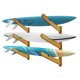 thumbnail image 1 of Soporte para tablas de surf TWO STONES de bambú macizo, 3 niveles, montaje en pared, 1 of 8