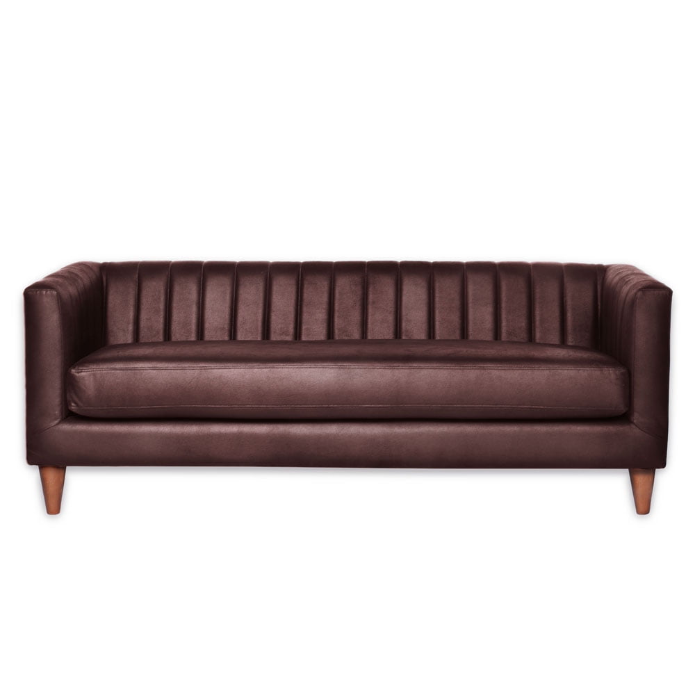 Latam Home - Sofa Sorrento 3 C Cuero Kentucky Cafe Moro
