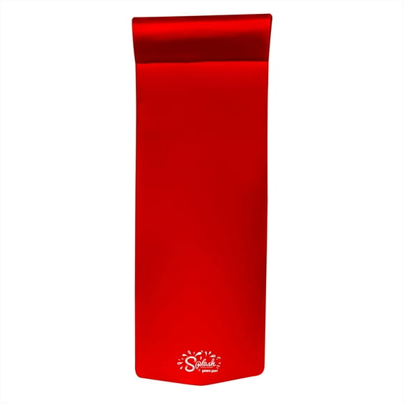 Alfombrilla flotante para piscina TRC Recreation Splash, grande, para adultos, roja