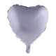 thumbnail image 1 of Lámina de aluminio con forma de corazón, divertida, Estados Unidos, plata mate, 45 x 48 cm, 1 of 1