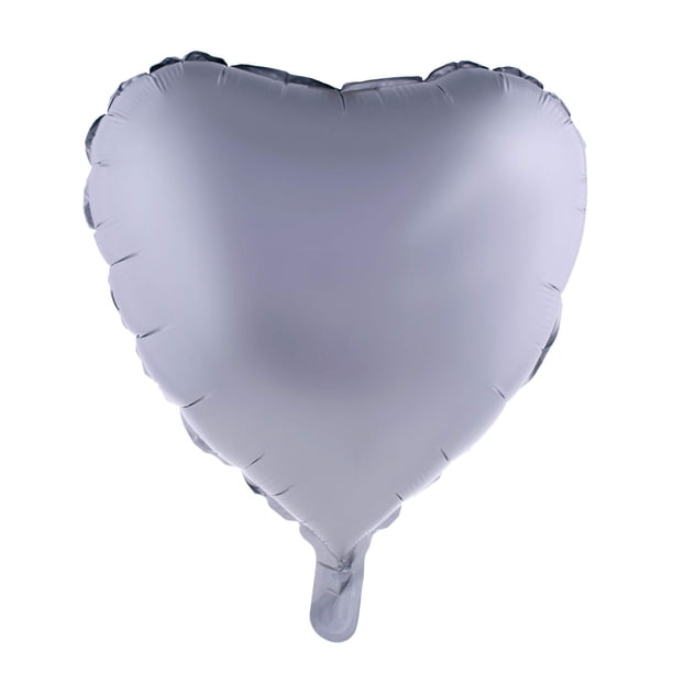 Lámina de aluminio con forma de corazón, divertida, Estados Unidos, plata mate, 45 x 48 cm