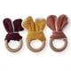 thumbnail image 1 of Wooden Baby Teething Ring, Cute Rabbit Shape, Newborn Tactile Training Teething Toy, 1 of 5