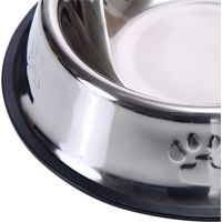 Genérico - Comedero Perros/Gatos 26Cm Plateado