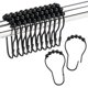 thumbnail image 1 of Juego de 12 ganchos para cortinas de ducha Ansxiy, de metal inoxidable, 1 of 7