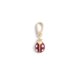 thumbnail image 1 of Dije Coach Mariquita 2,5 cm de esmalte rojo brillante, 1 of 7