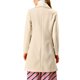 thumbnail image 3 of INSPIRE CHIC Abrigo de Trinchera Largo con Cinturón y Cuello Vuelto para Mujer, Botonadura Simple, Talla S, Beige, 3 of 7