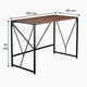 thumbnail image 5 of Mesa Escritorio Plegable de Metal y Madera Castaño 100x50x75 cm, 5 of 5