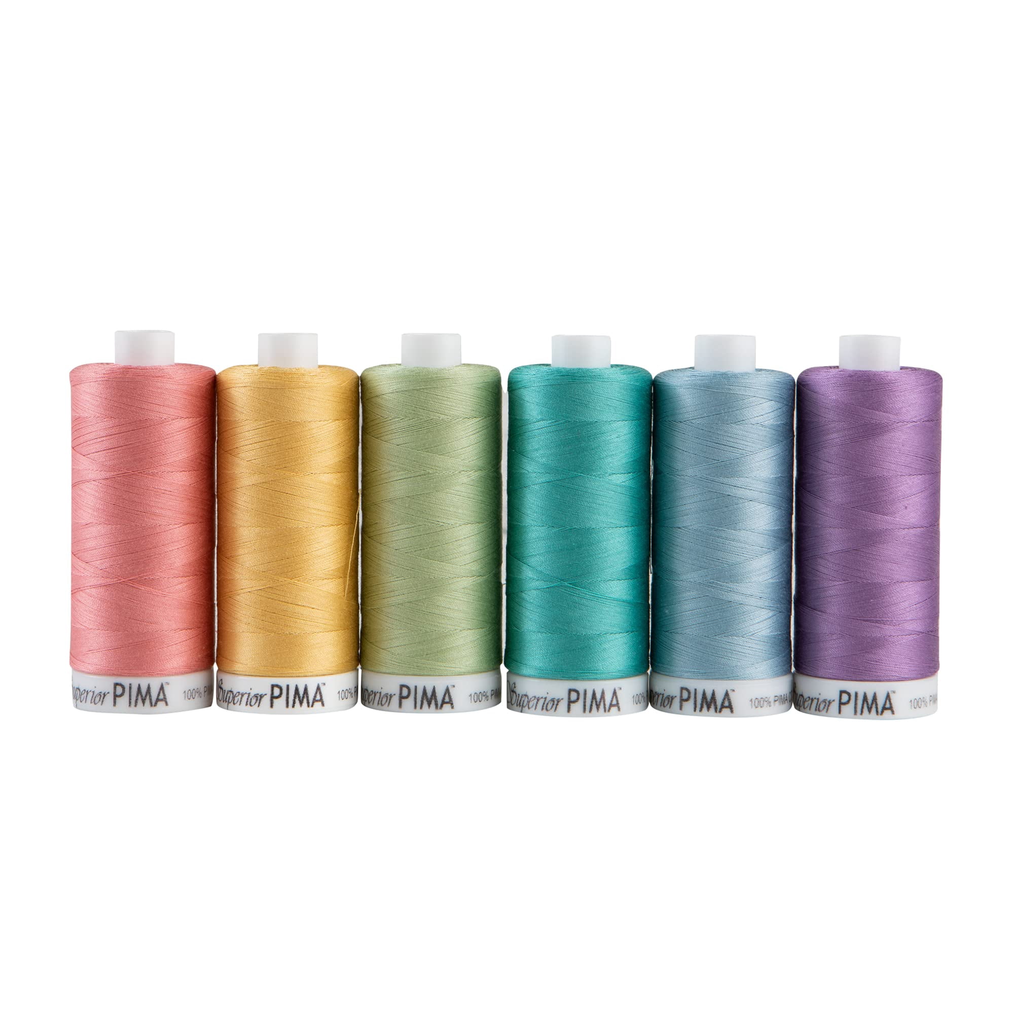 Superior Threads - Set De Hilos De Algodón Para Coser Superior Pima Paquete De 6 - 1200 Yd