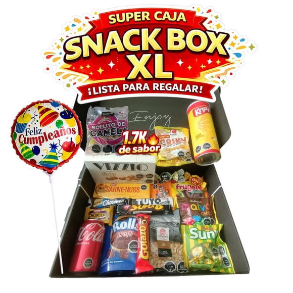 Chocolates Snack Dulces Surtidos Caja Box Sorpresa Regalo Cumpleaños