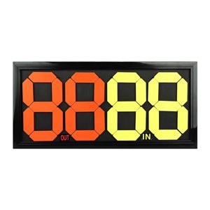 Ioensy - Tarjeta De Sustitución De Fútbol Para Árbitro Manual Práctico Profesional Duradero 84Cmx38.5Cmx2Cm