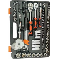 Genérico - Caja De Herramientas Dados Y Llaves 121 Piezas Nuevas Terracota