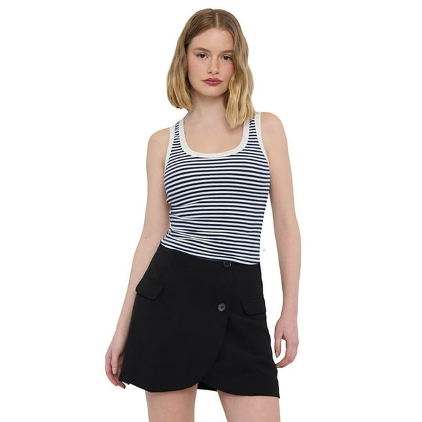 Polera Mujer Sin Mangas Regular Rayas Corona