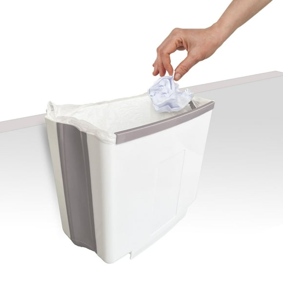 Basurero Plegable Colgante Gris