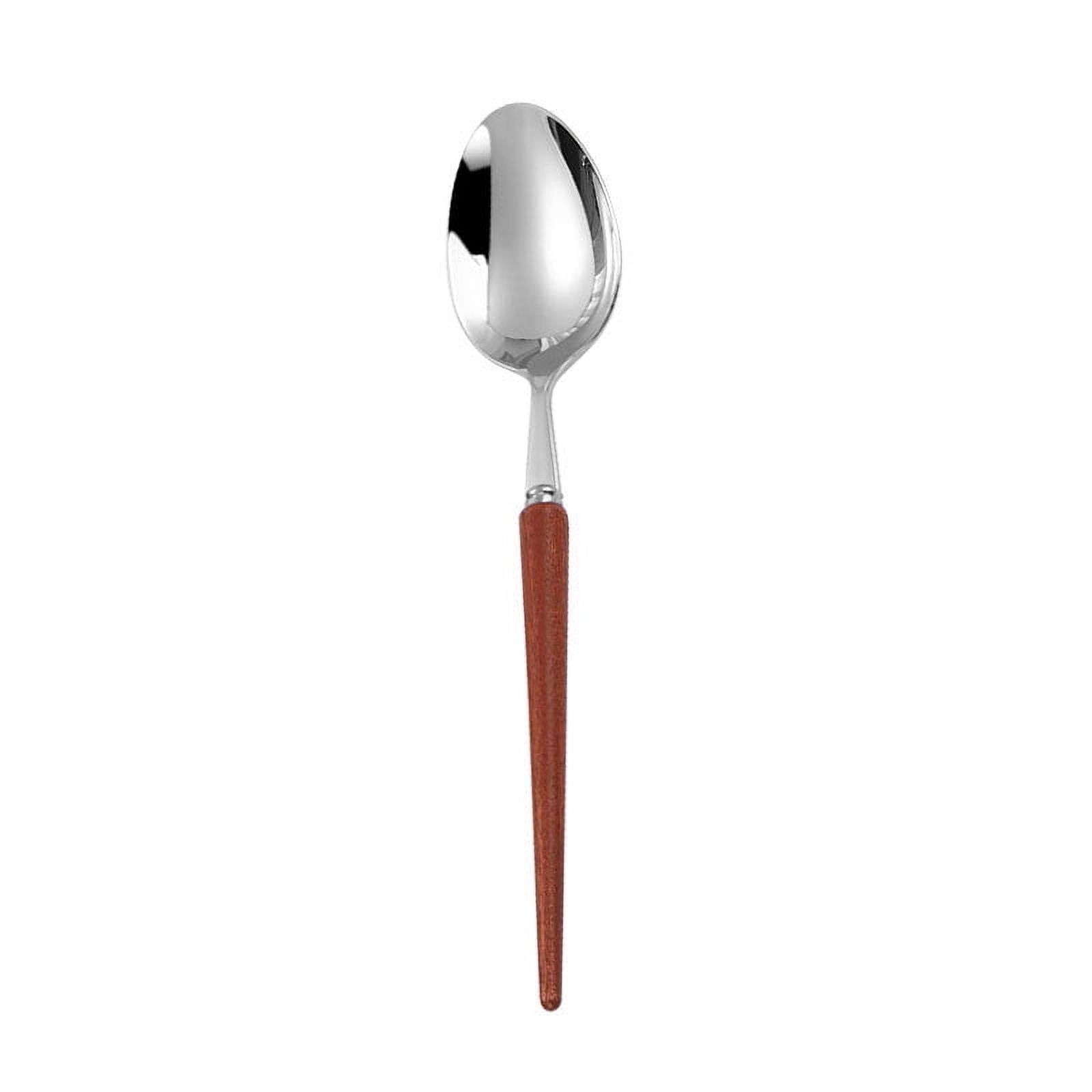 Xmhytop Cubiertos De, Acero Inoxidable, Muy Adecuados Para Trajes De Filete,marrón, 4 Piezas Cucharas De Comida